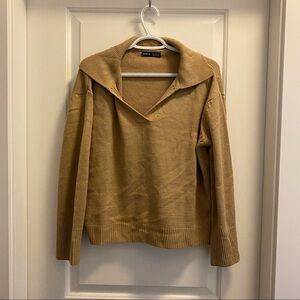 💥4 for $25💥Tan Collared Sweater